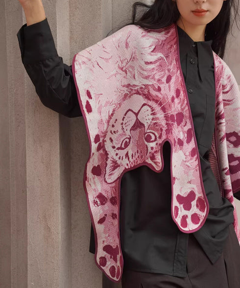 Leopard Art Knit Stole