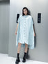 Lace Panel Relaxed Shirt Dress