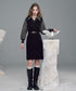 Check Layer Knit Dress