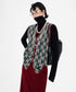 Pattern Trim Knit Vest