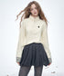 Cream Line Zip Top