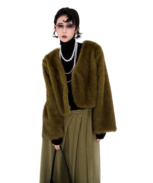 Faux Fur Short Coat