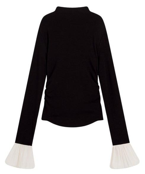 Bell Cuff High Neck Top