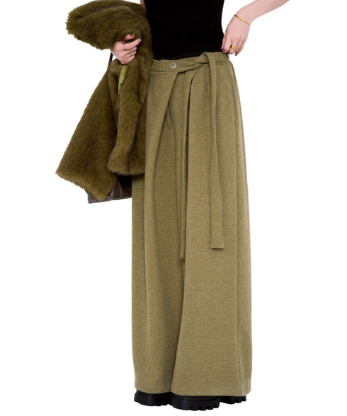 Draped Wide Pants