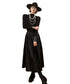 Structured High Neck Long Dress