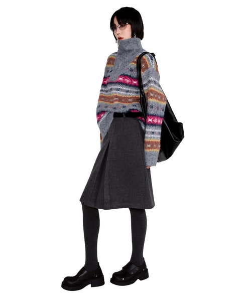 Striped Hood Drape Top