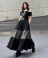 Check Layer Tier Skirt