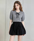 Heart Eyelet Ribbon Top