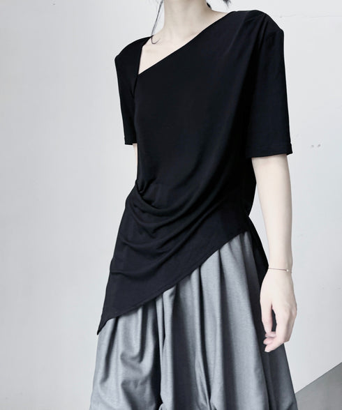 Asymmetric Drape Top