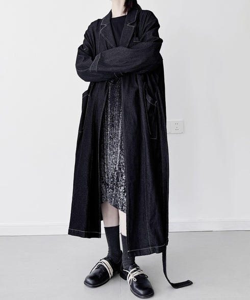 Architectural Denim Coat