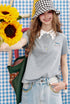 Lace Heart Polo Top