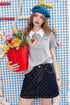 Lace Heart Polo Top