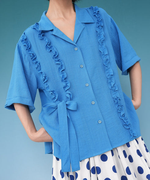 Ribbon Frill Blouse