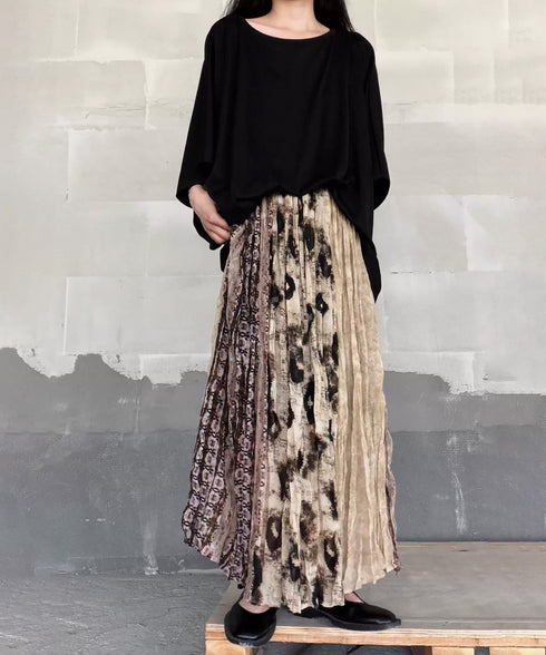 Ink Veil Pleat Skirt