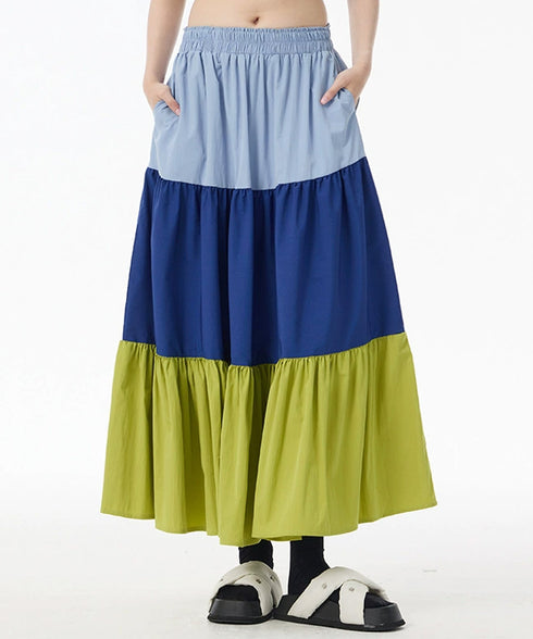 Panel Volume Long Skirt