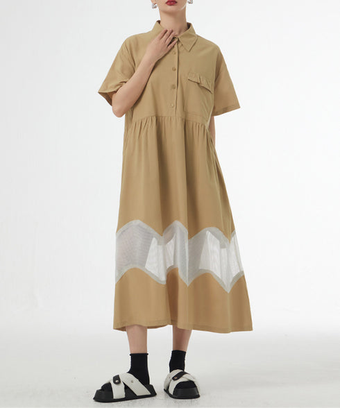 Ripple Panel Dress