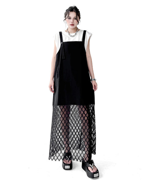 Layer Veil Jumper Dress