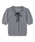 Heart Eyelet Ribbon Top