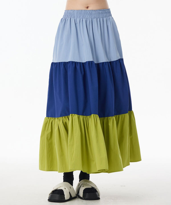 Panel Volume Long Skirt