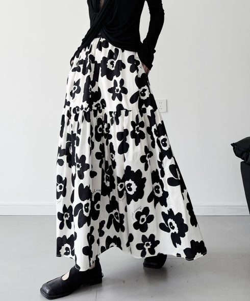Floral Canvas Skirt