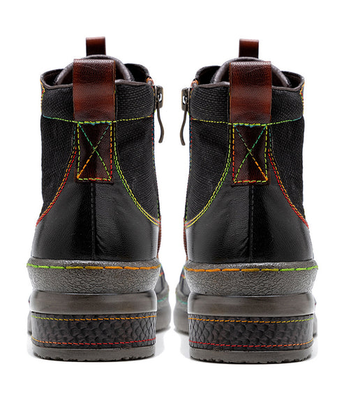 Colorful Stitch Boots