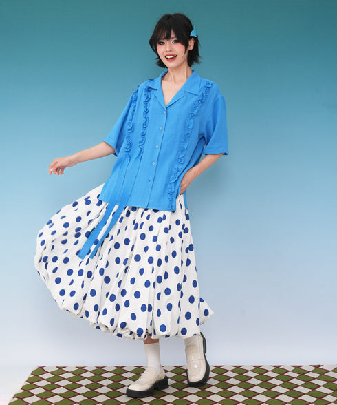 Ribbon Frill Blouse