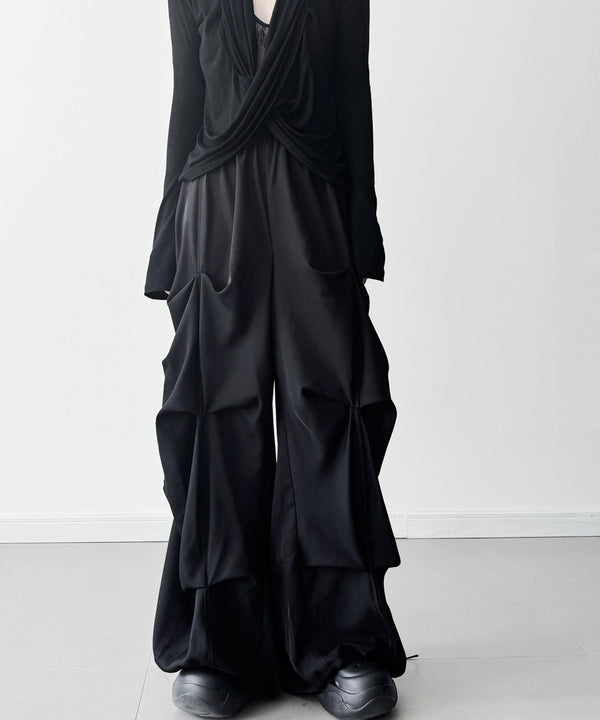 Sculptural Gathered Pants
