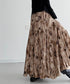 Distressed Botanical Skirt