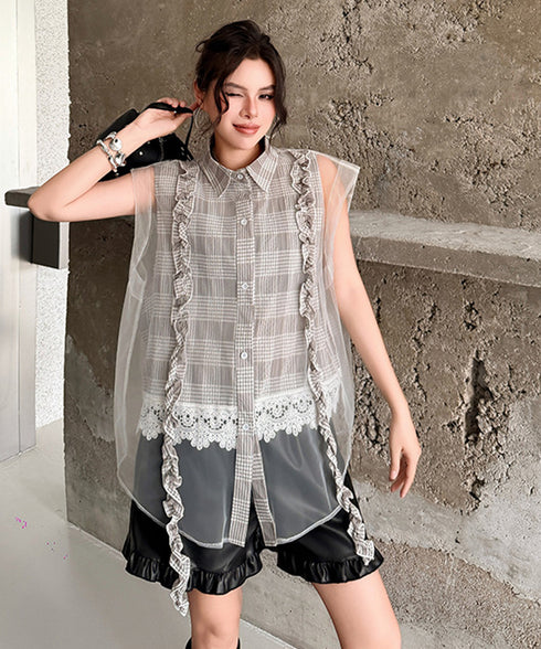 Cascade Frill Blouse