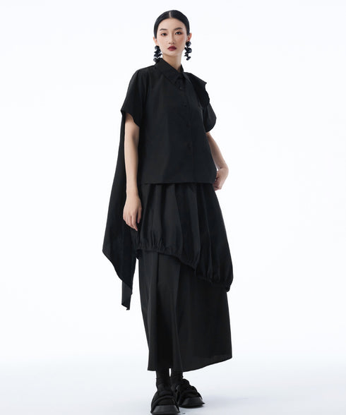 Cascade Panel Blouse