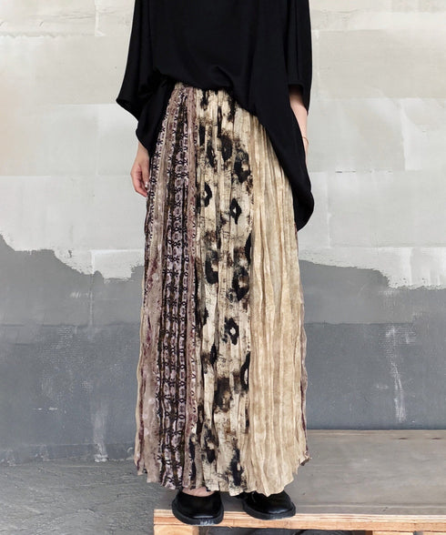 Ink Veil Pleat Skirt