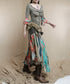 Bohemian Patchwork TieFront Top