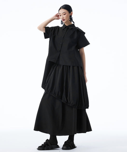 Cascade Panel Blouse
