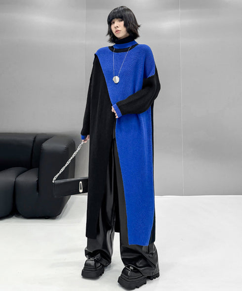 Center Slit Knit Dress