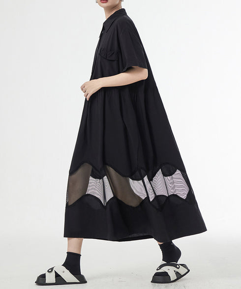 Ripple Panel Dress