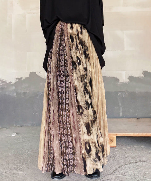 Ink Veil Pleat Skirt