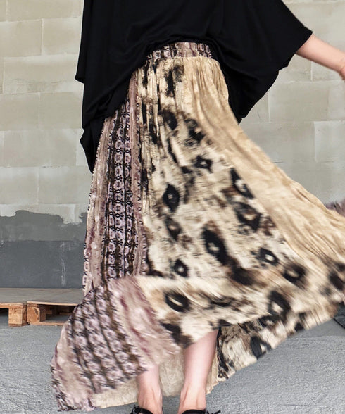 Ink Veil Pleat Skirt
