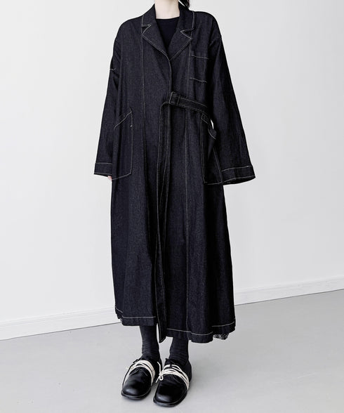 Architectural Denim Coat