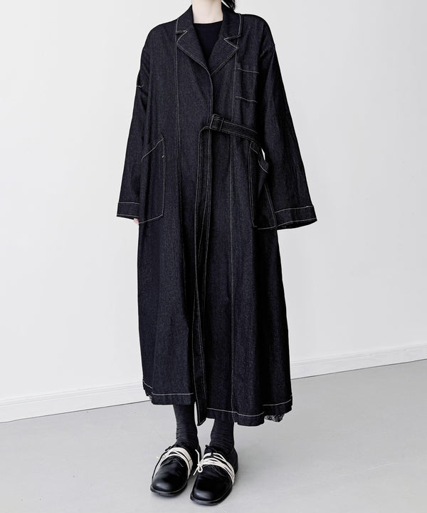 Architectural Denim Coat