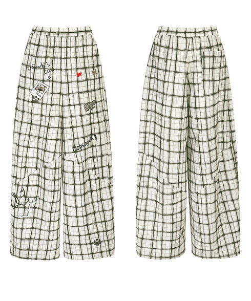 Grid Sketch Pants