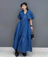 Volume Sleeve Denim Dress