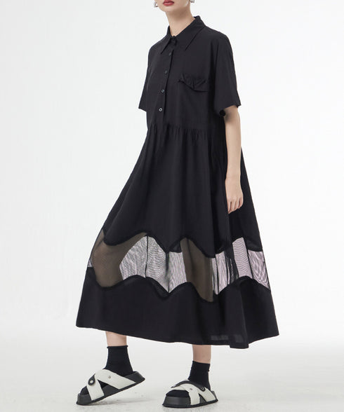 Ripple Panel Dress