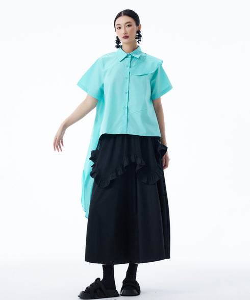 Cascade Panel Blouse