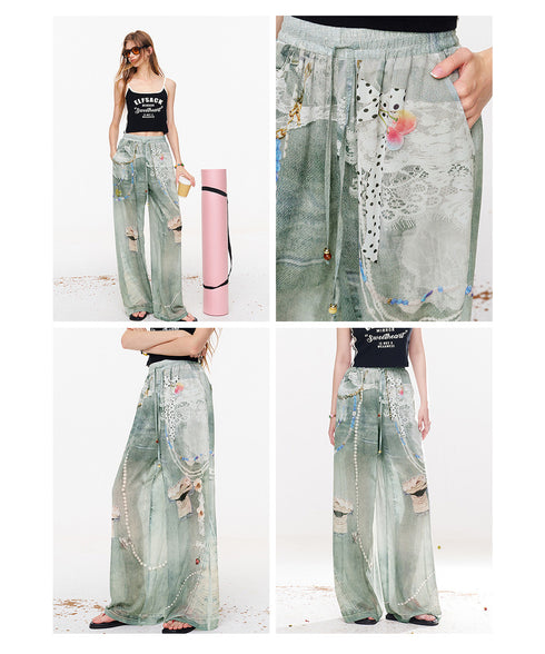 Charm Collage Wide Pants