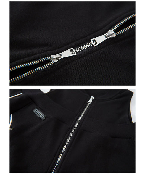 Open Shoulder Zip Top