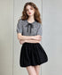 Heart Eyelet Ribbon Top