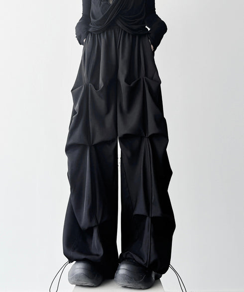 Sculptural Gathered Pants