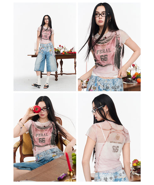 Feral Layer Veil Top