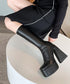 Square Platform High Heel Boots
