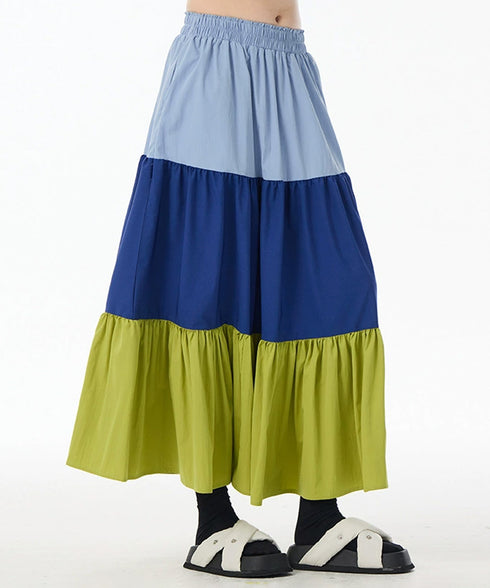 Panel Volume Long Skirt